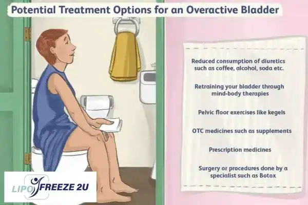 image of woman on toilet because of an overactive bladder Cardiff